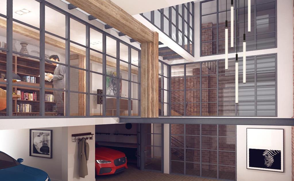 Lot: 101 - FORMER BREWERY WITH PLANNING FOR RESIDENTIAL CONVERSION - CGI of the Proposed Entrance/Courtyard